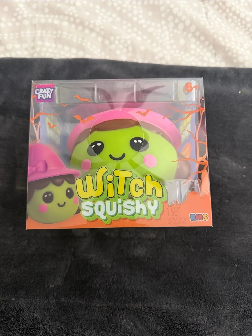 Witch Squishy Toy - Green & Pink NWT unopened. Authentic